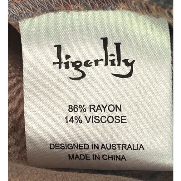 Tigerlily Adjustable Strap Multicolor Patchwork Maxi Dress Size 2 - Picture 8 of 8